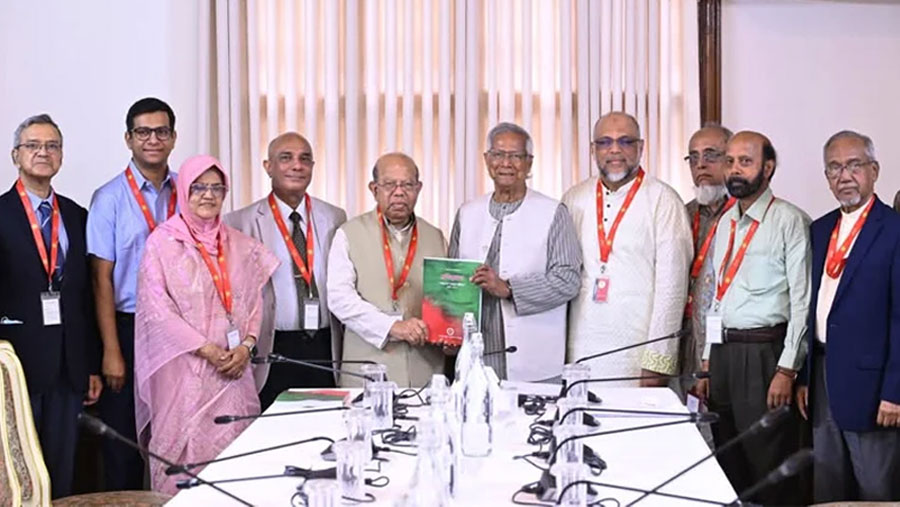Health reform commission submits report to Yunus