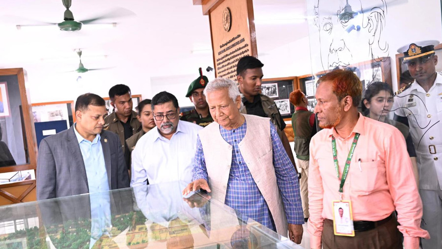 Chief Adviser visits first branch of Grameen Bank