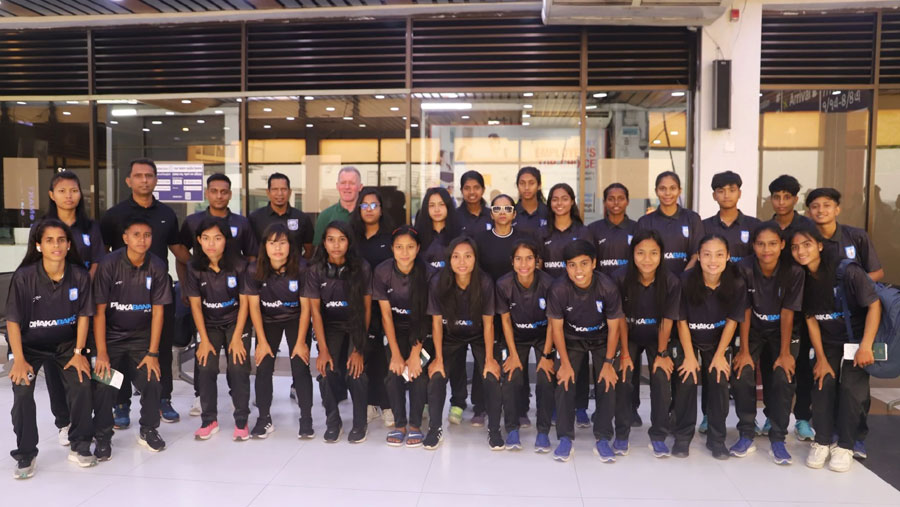 Women's football team off to Jordan
